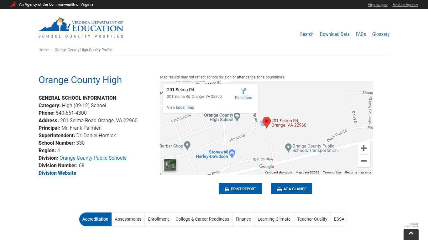 Orange County High - Orange County Public Schools | Virginia School ...